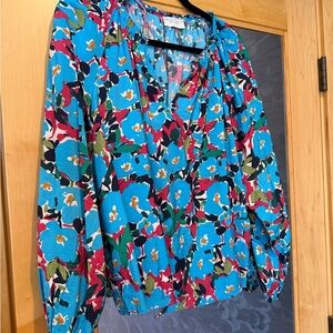 Dress Forum Blue Floral Blouse